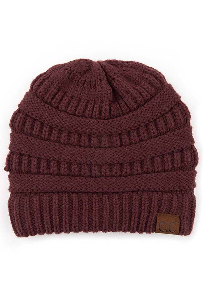 C.C Best Selling Cable Knit Classic Beanie Winter Hat (Copy)