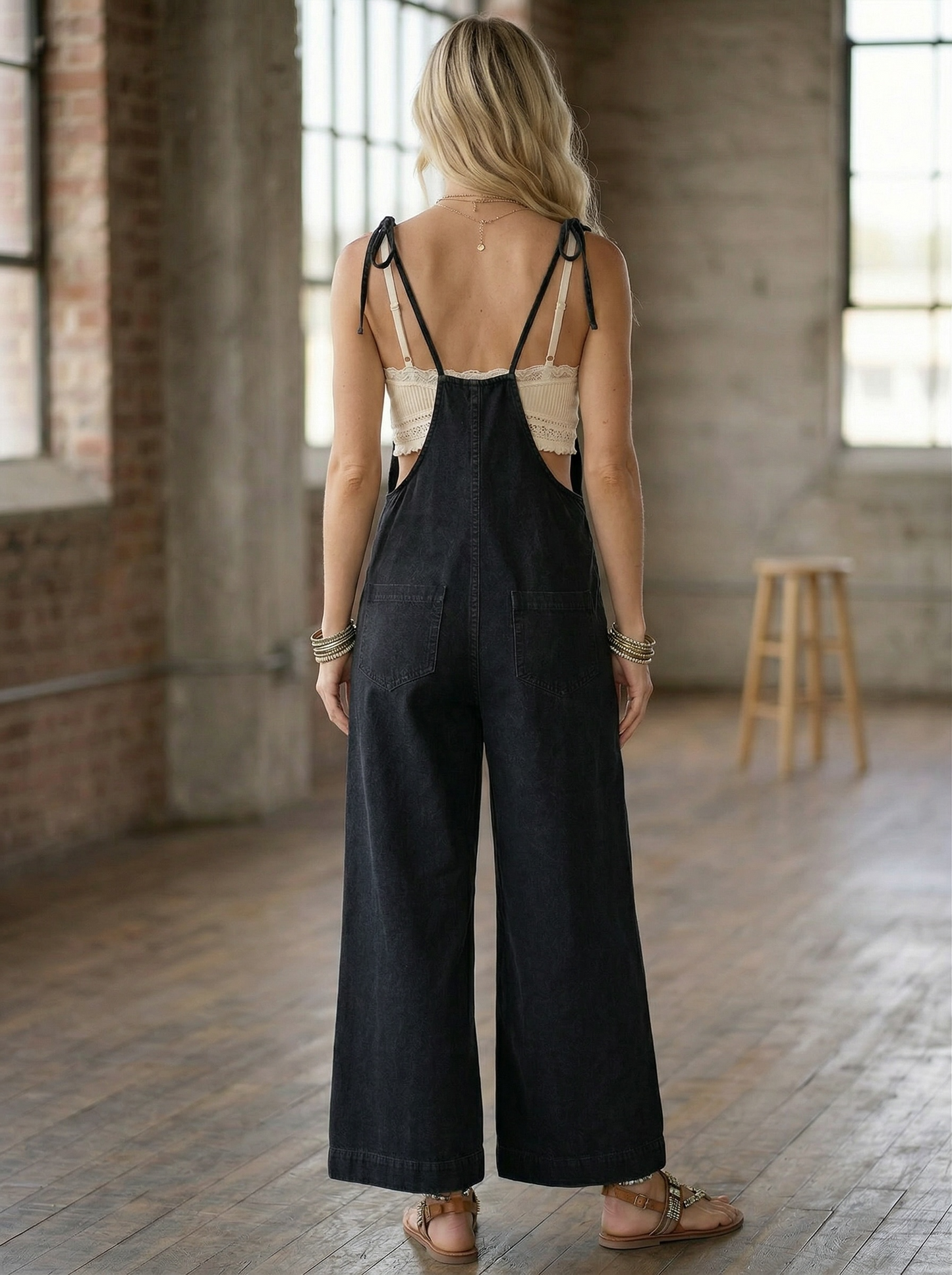 Eesome Tie Strap Jumpsuit