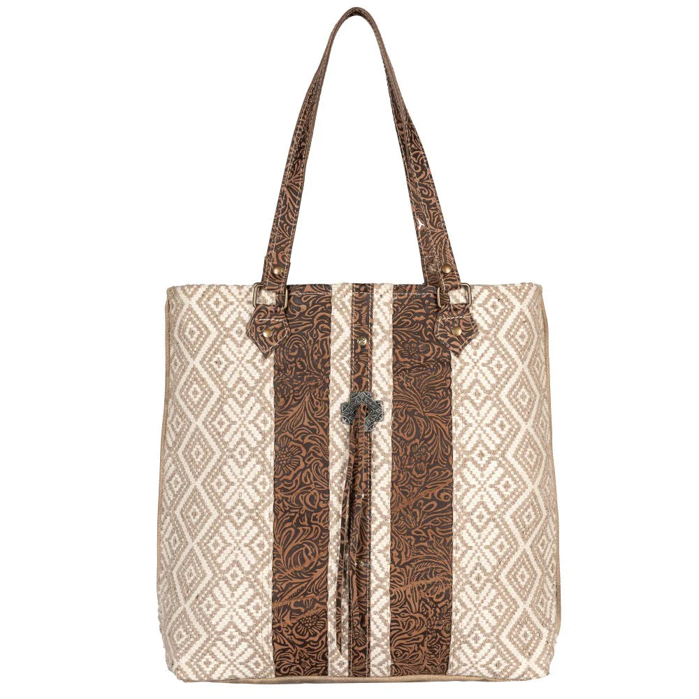 Aztec Tooled Tote