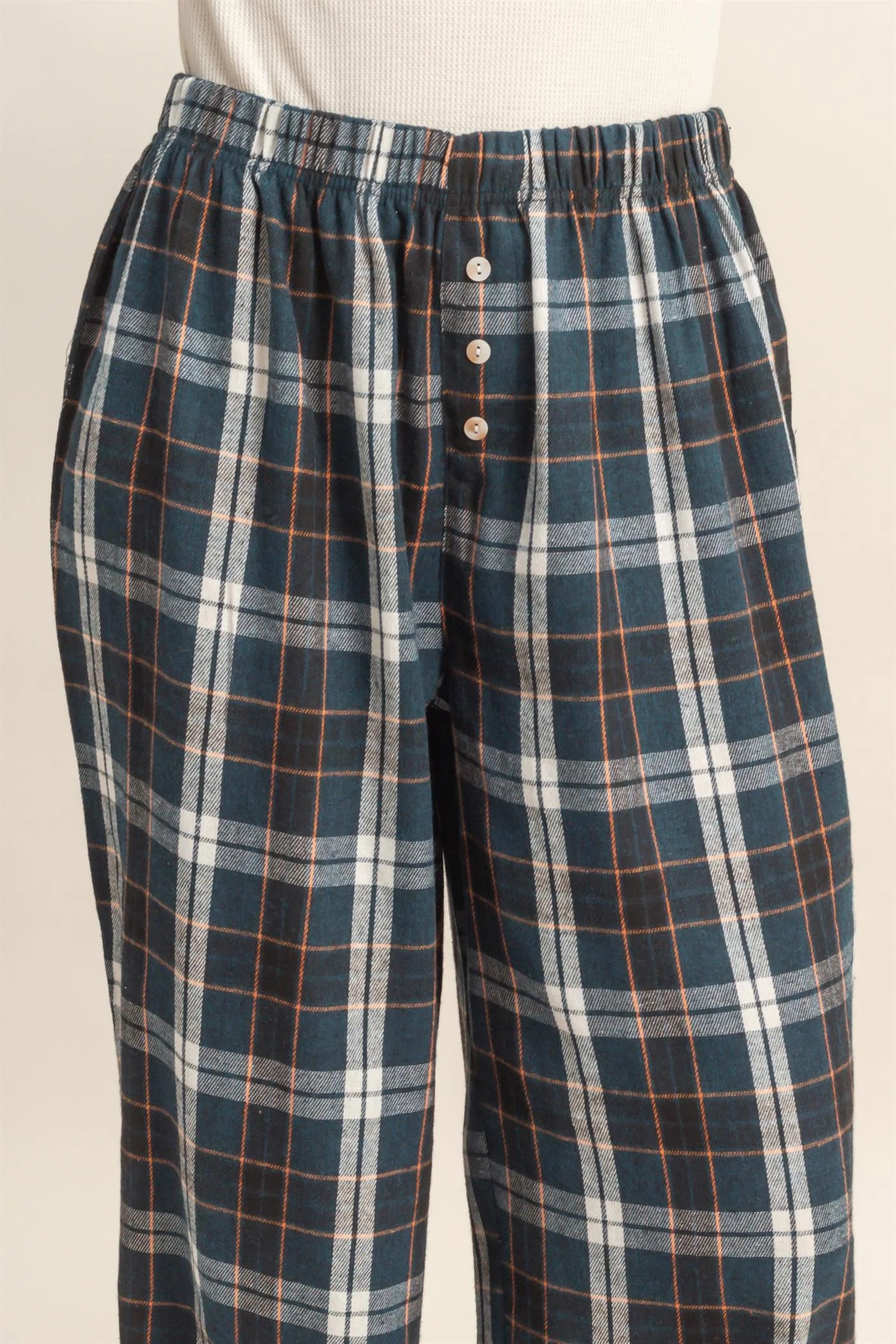 Plaid Wide Leg Pants