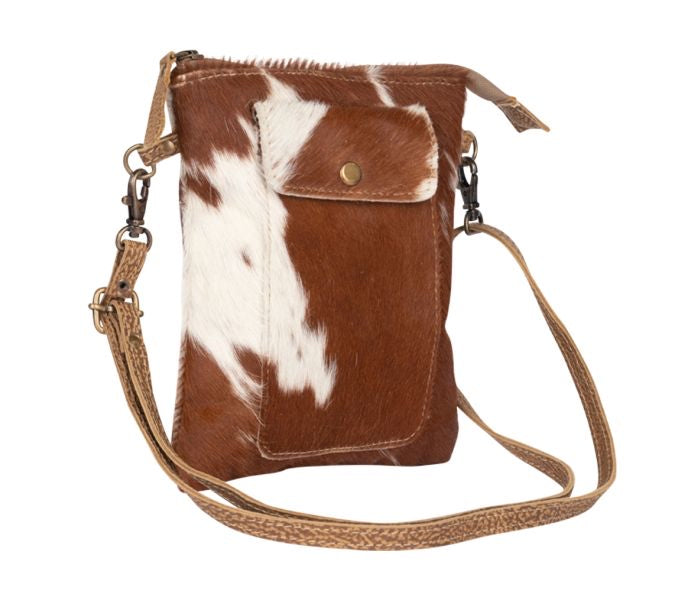 LEATHER LITHE HAIRON SMALL BAG