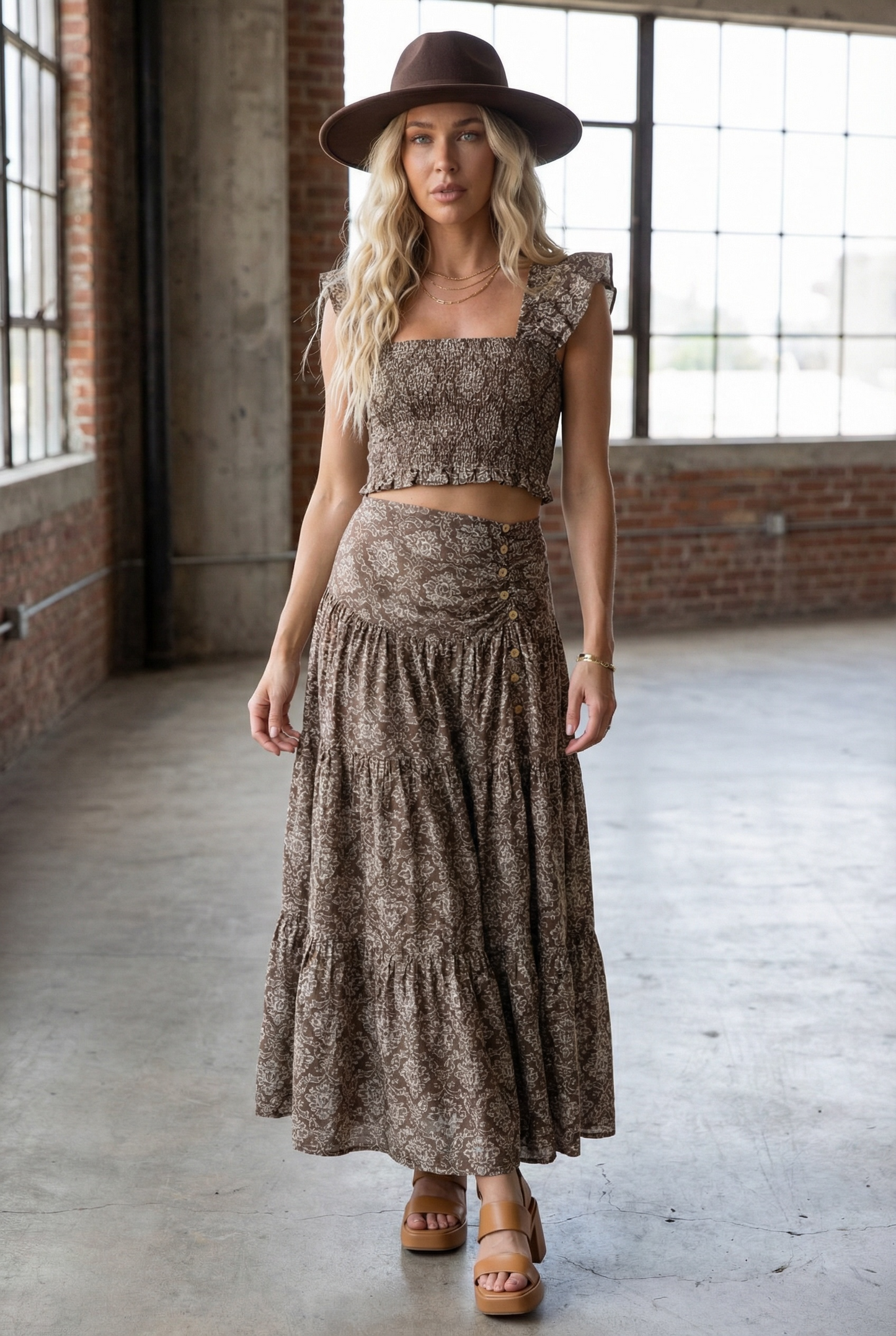 Promesa Floral Maxi Skirt