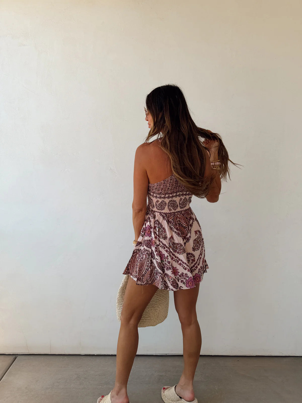 Angie Smocked Mini Dresd