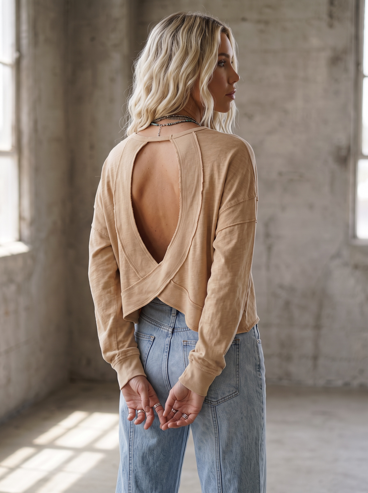 Open Cross Back Tee