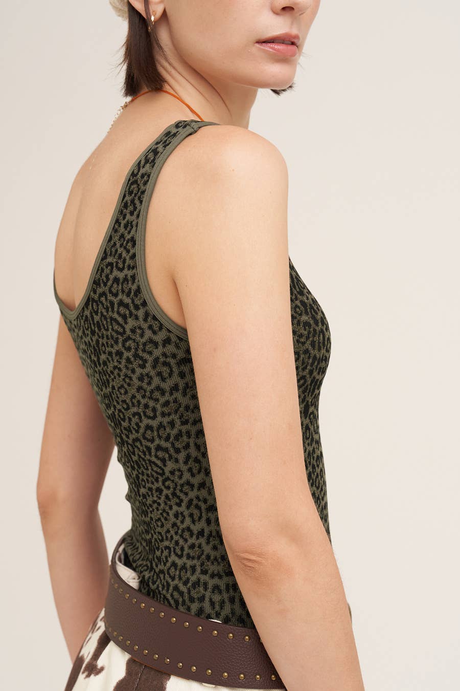NS8605- Reversible Leopard Tank Top