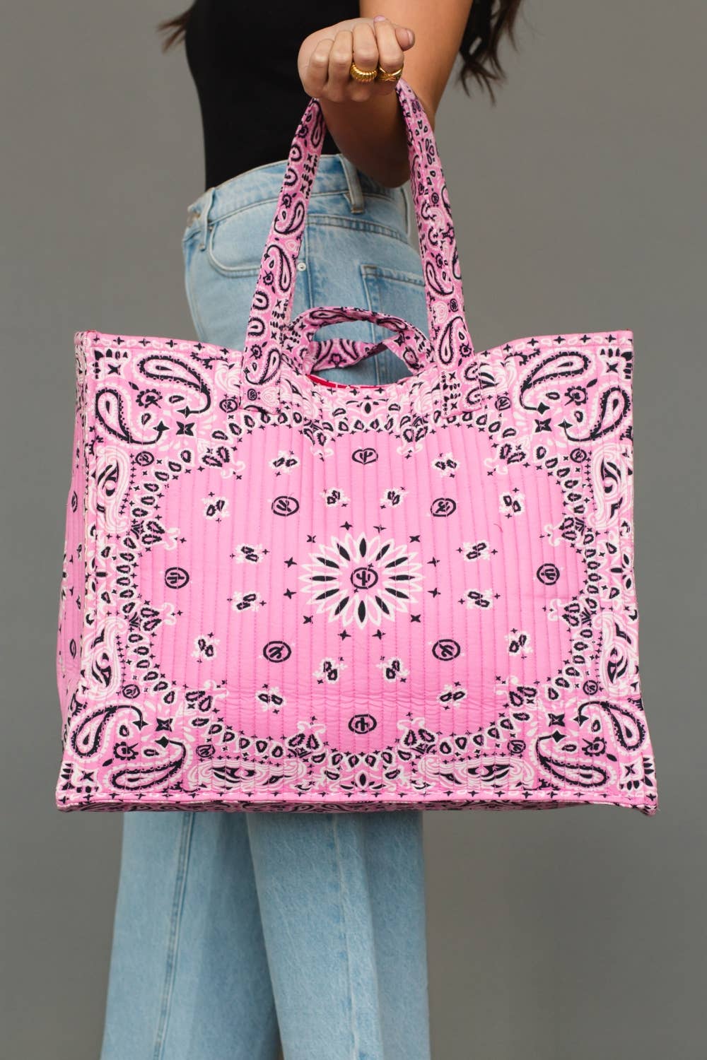 Pink Bandana Tote