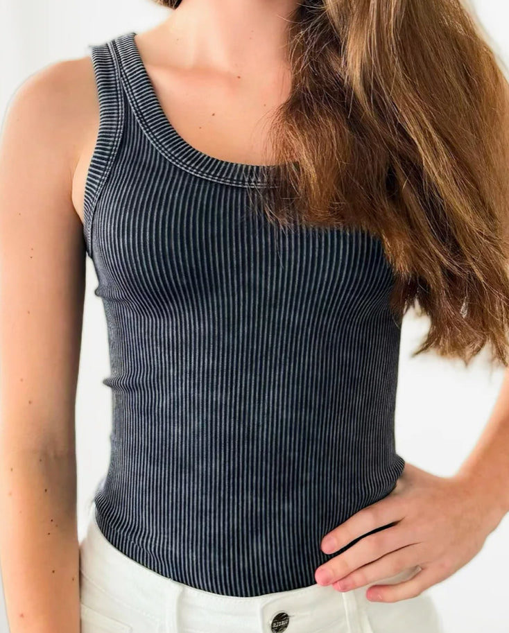 Ribbed 2 Way Tank