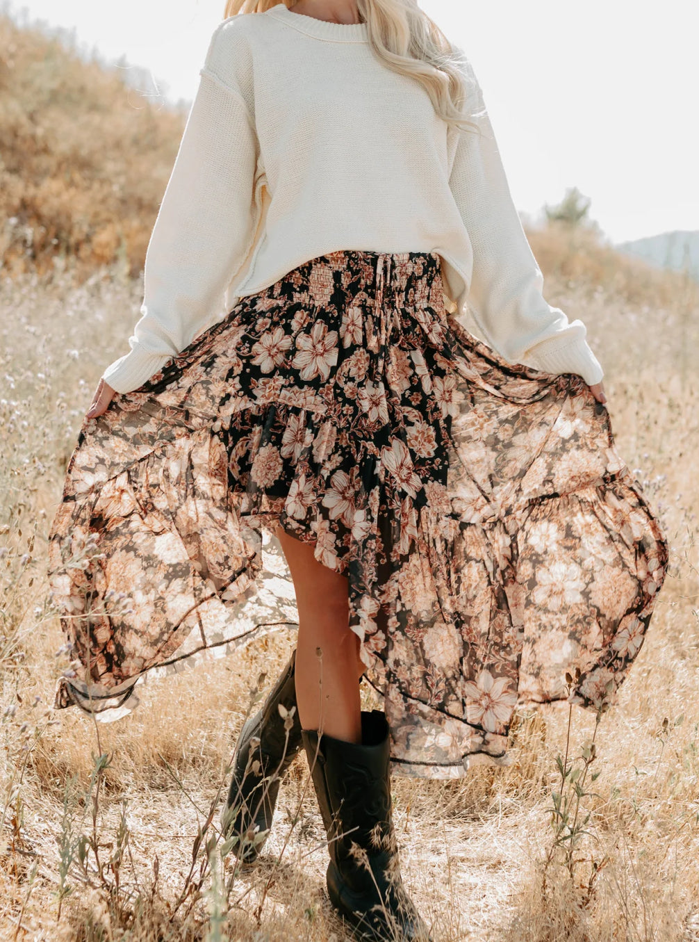 Promesa Flora Asymmetrical Skirt