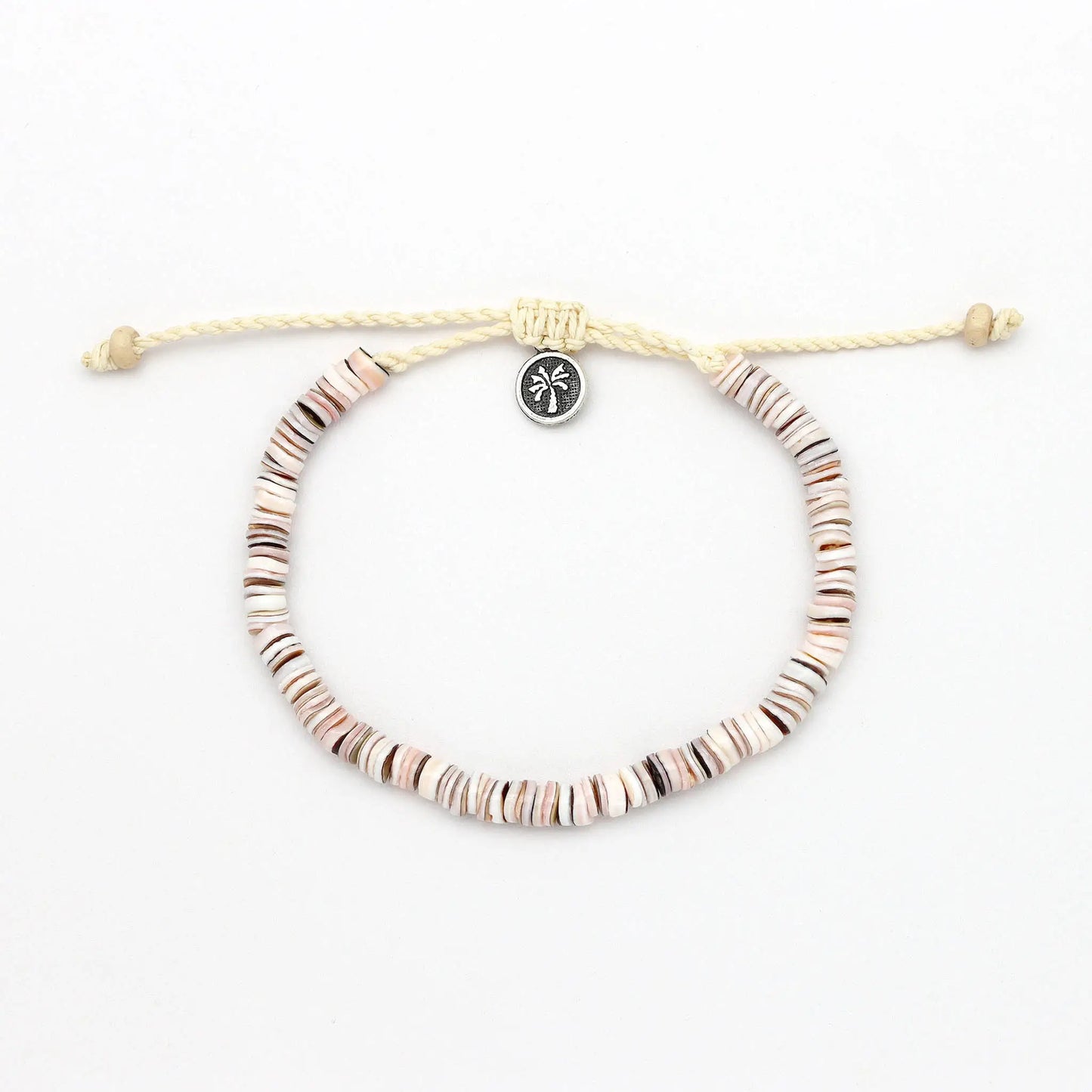 Pakui Natural Beaded Surf Bracelet, Adjustable Mens Bracelet