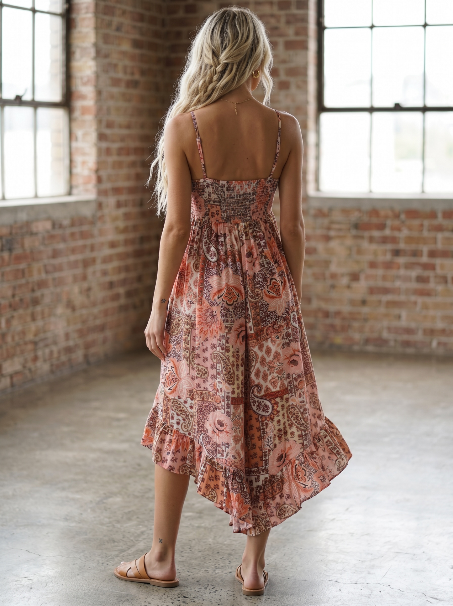 Angie Patchwork Print Jumpsuit