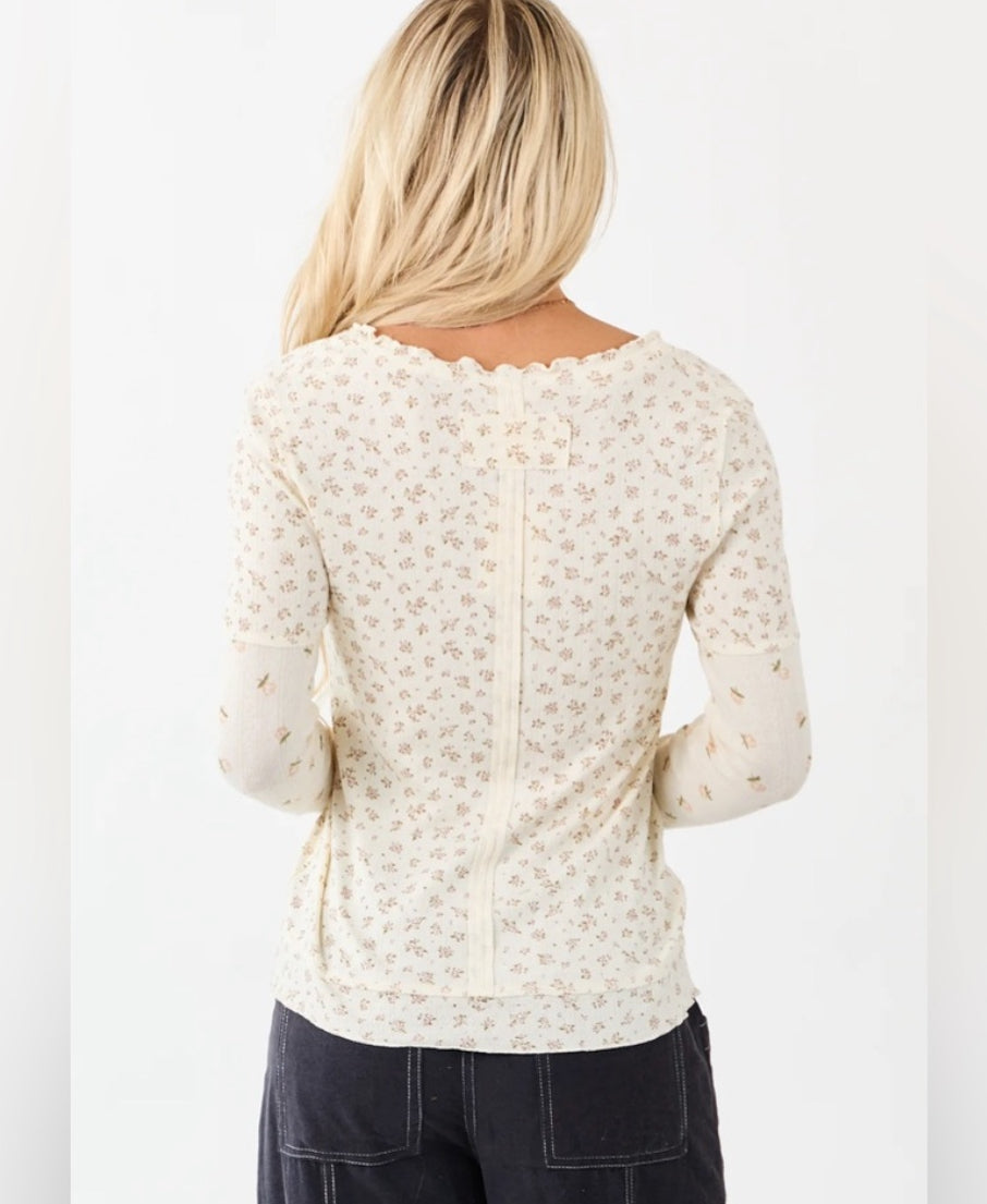 Very J Floral Print Top