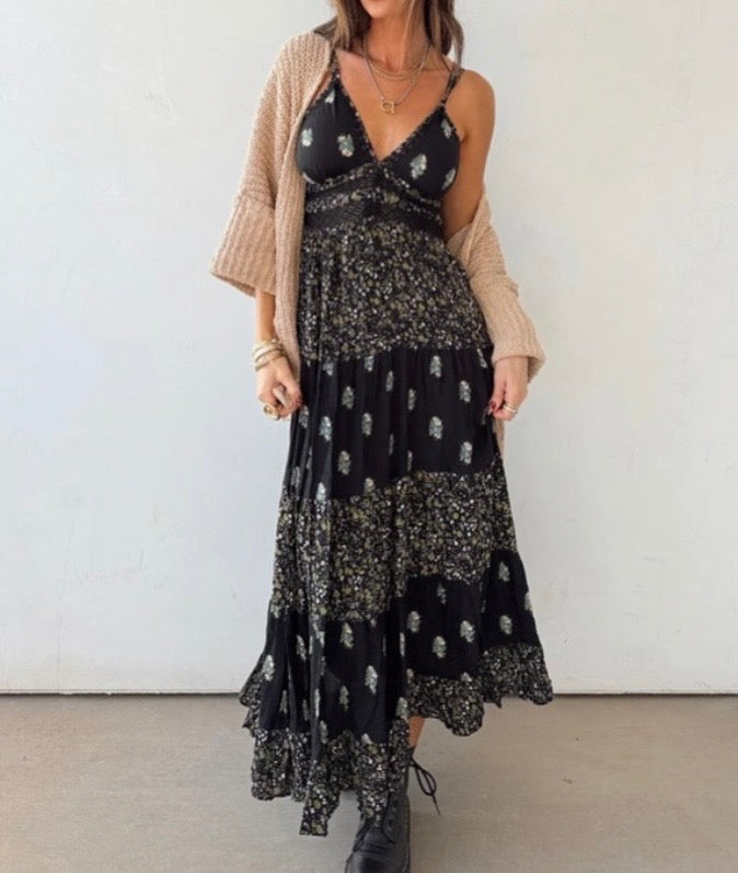 Angie Floral Maxi Dress