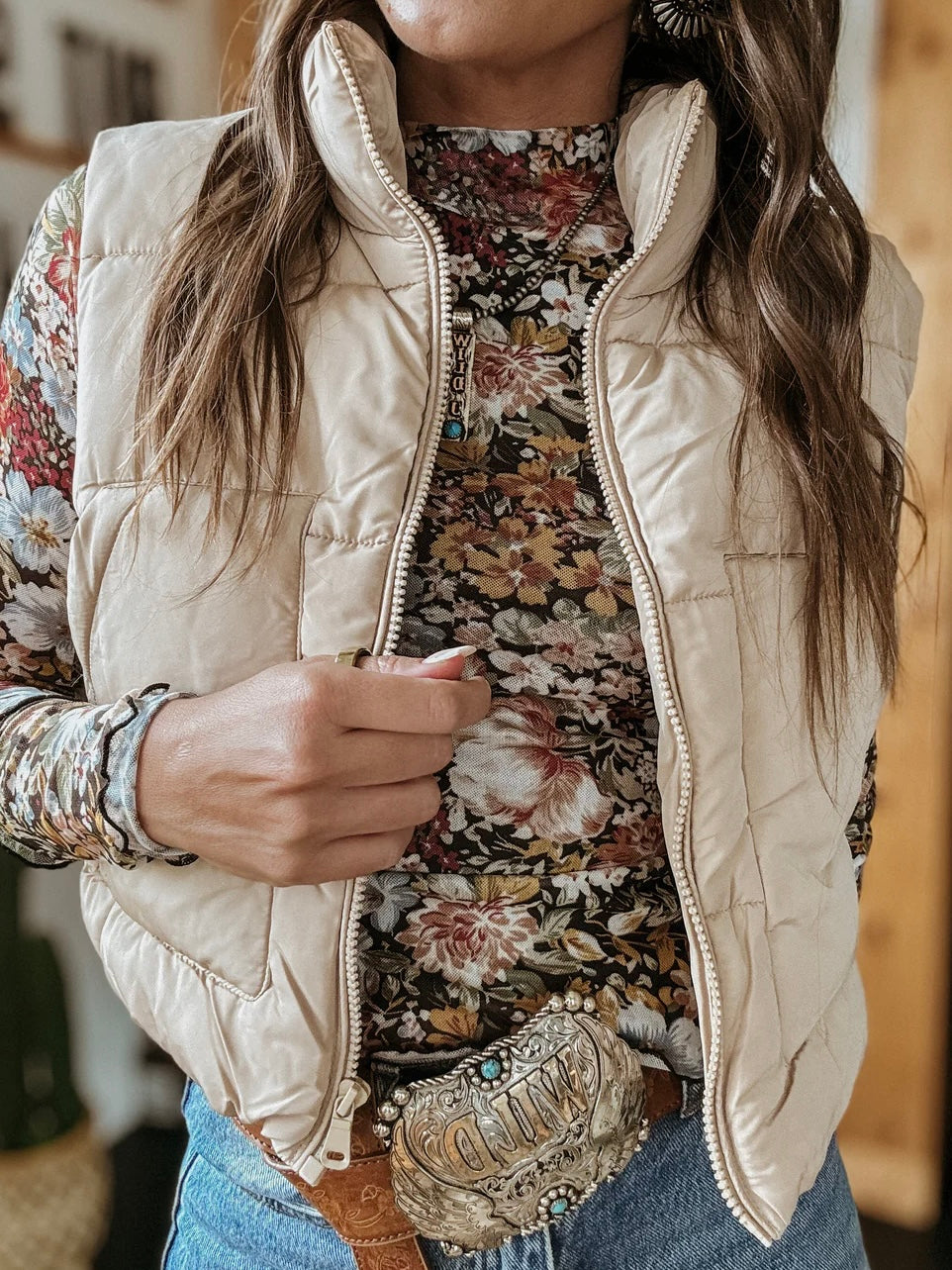 Puffer Vest With Pockets