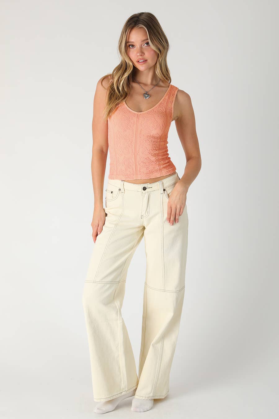 NS8525 - Vintage Reversible Textured Top