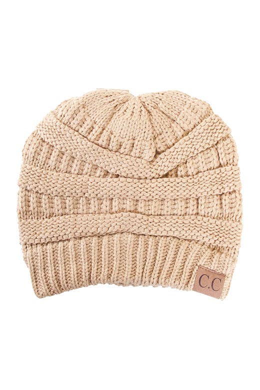 C.C Best Selling Cable Knit Classic Beanie Winter Hat (Copy)