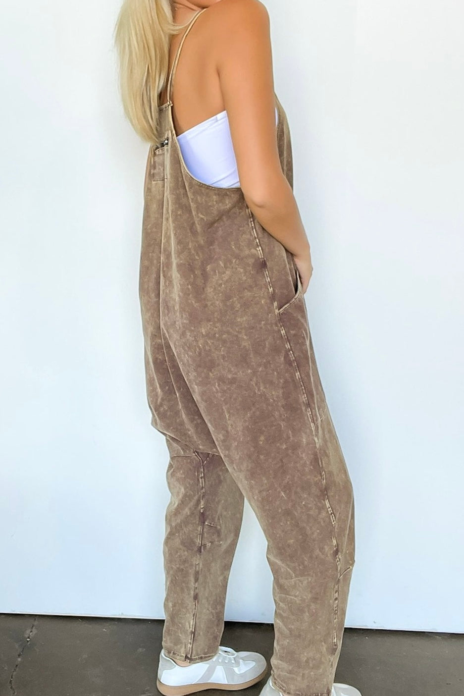 Washed Harem Jumpsuit