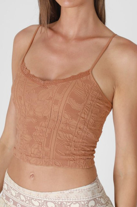 Nikibiki Double Lace Trim Cami