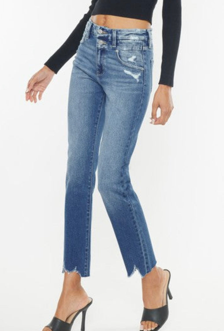 High Rise Slim Straight