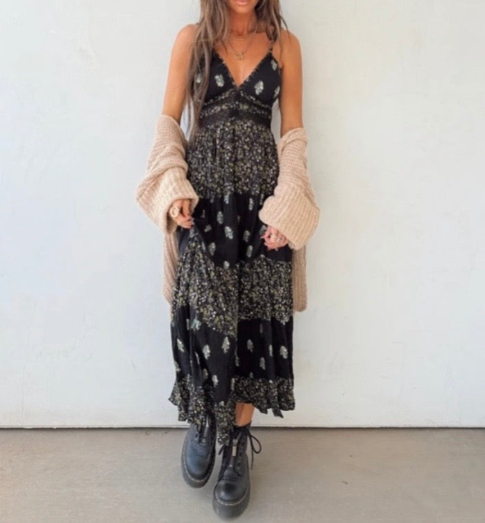 Angie Floral Maxi Dress