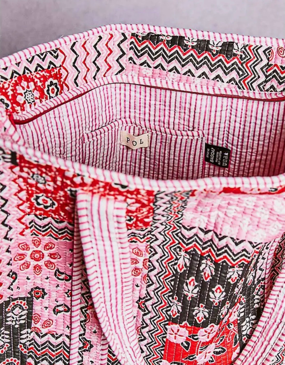 PREORDER - POL Quilted Bohemian Tote