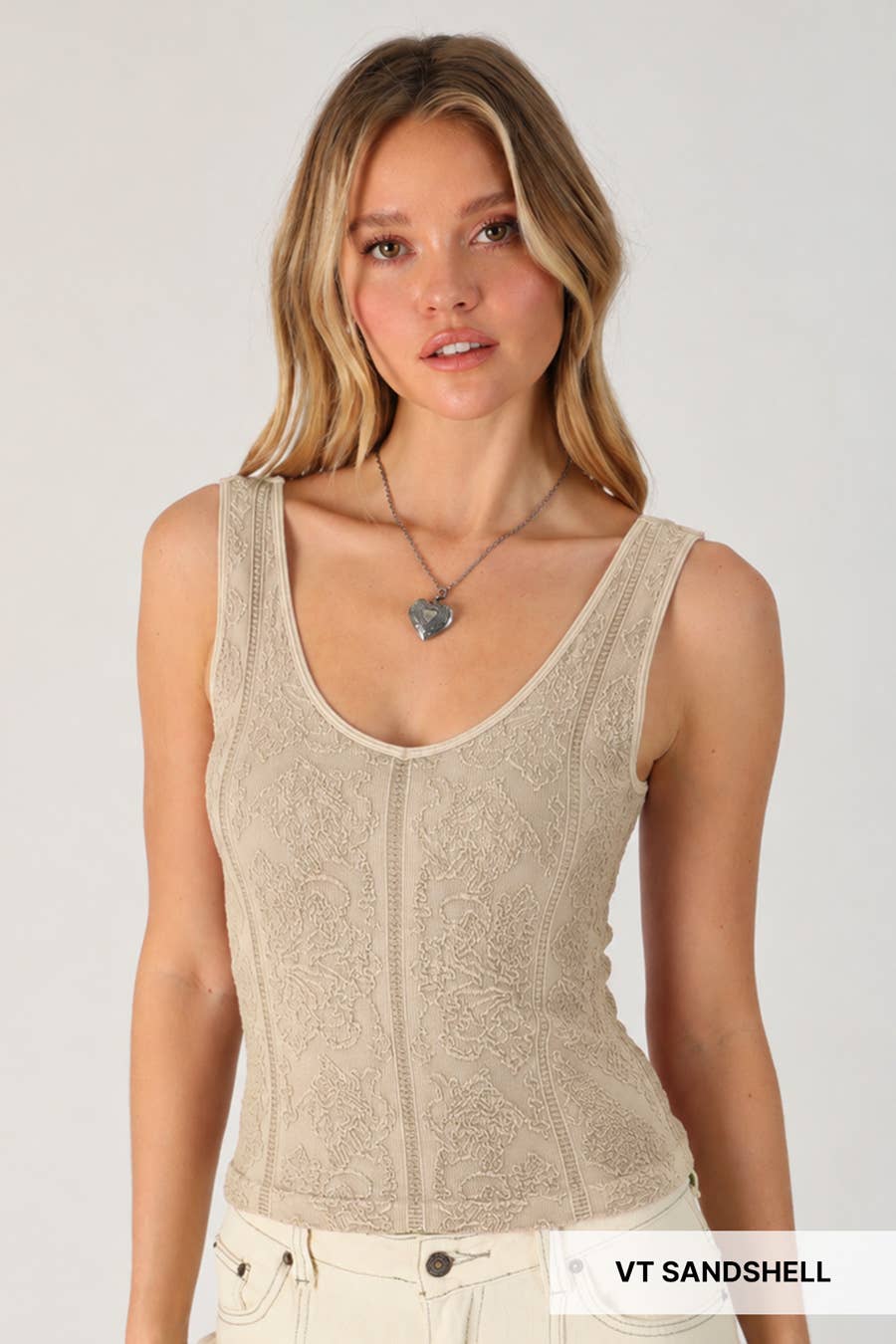 NS8525 - Vintage Reversible Textured Top