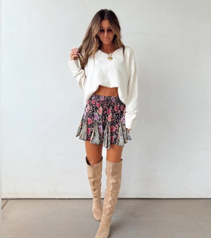 Angie Floral Shorts