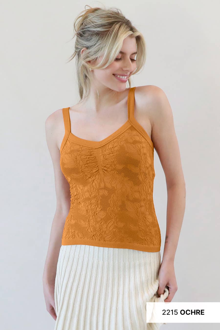 NS8318 - Lace V Neck Top