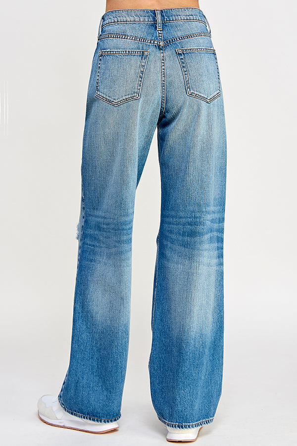 Sneak Peek Wide Straight Jeans