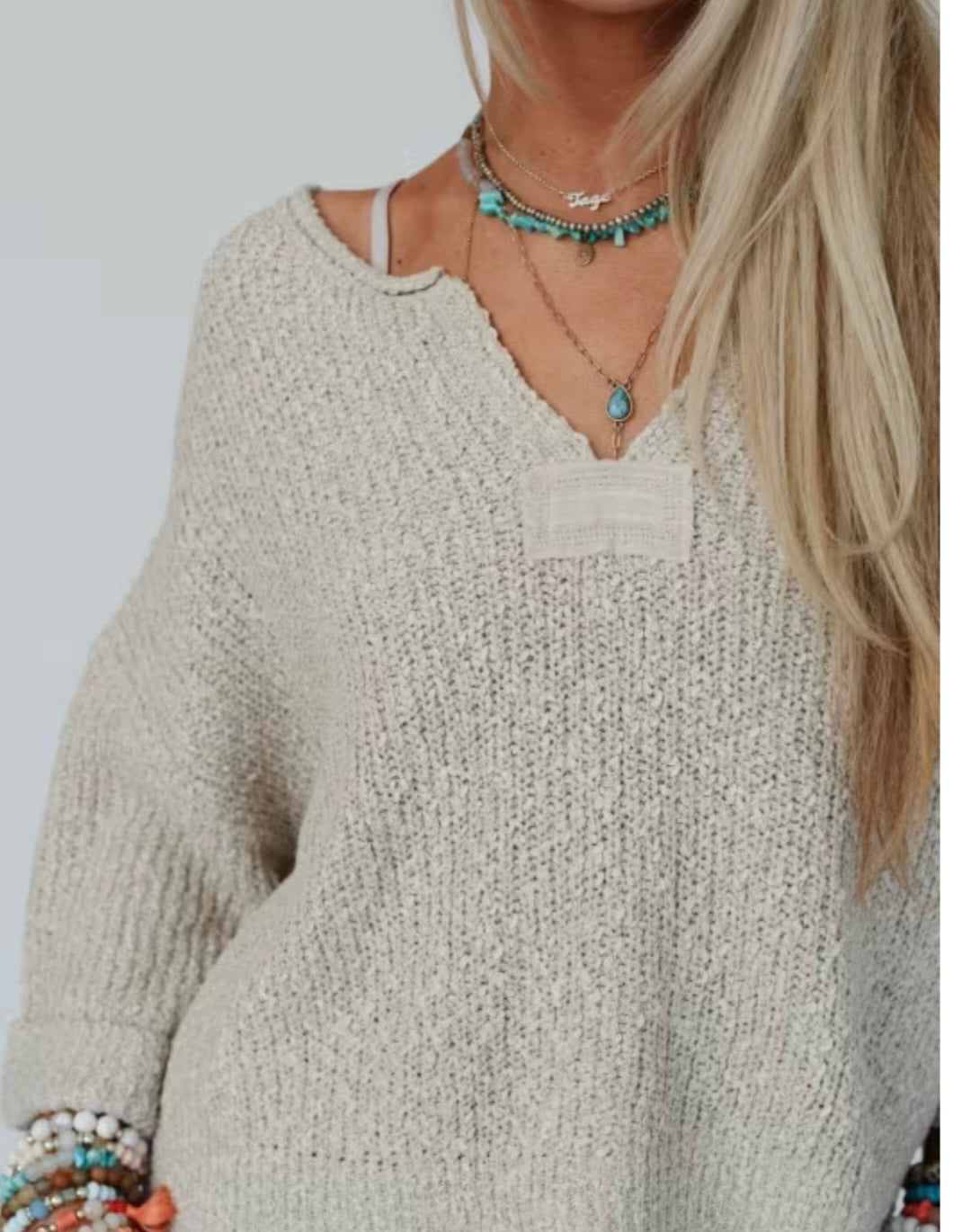 Knit 3/4 Sleeve Sweater