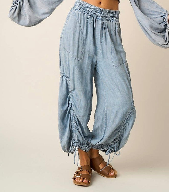 PREORDER - Mittoshop Chambray Cinched Pants