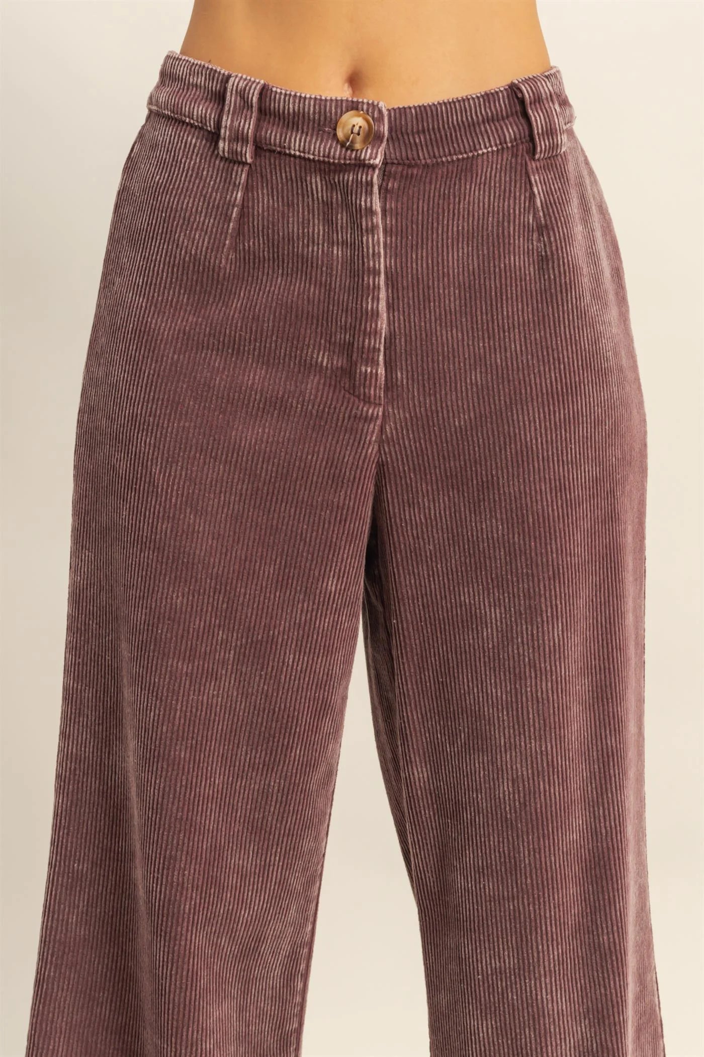 Corduroy Wide Leg Trousers