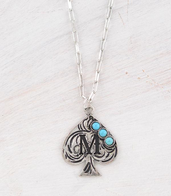 Western Spade Turquoise Necklace