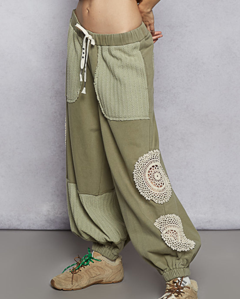 POL Doily Crochet Jogger