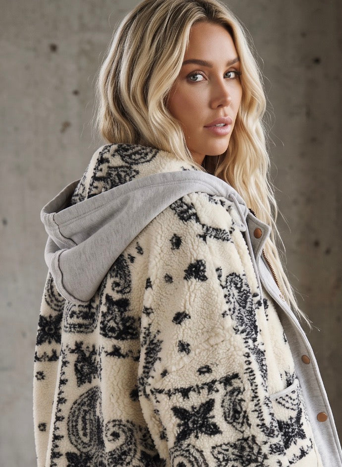 Oli & Hali Bandana Layered Jacket