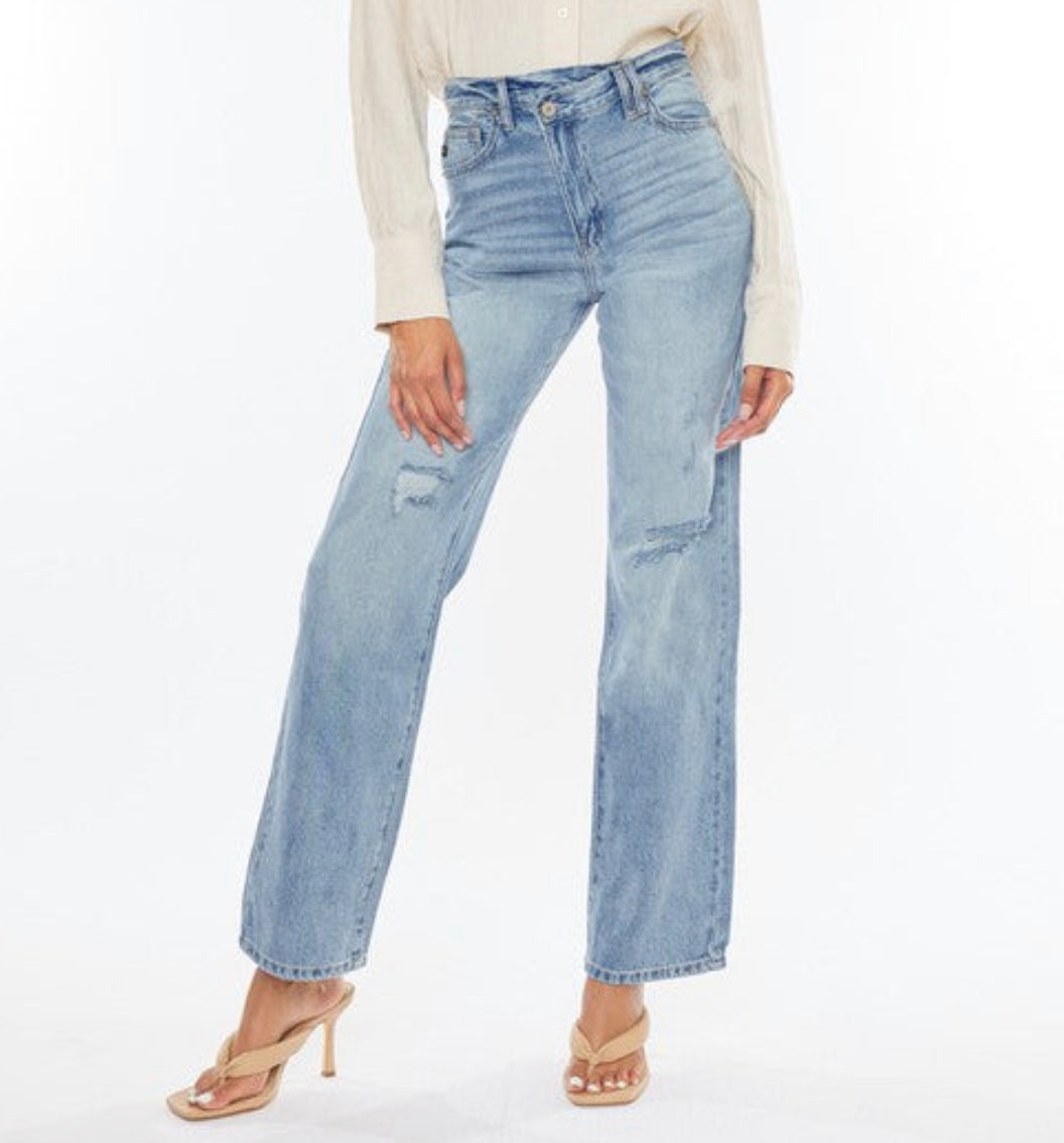 90's Wide Leg Straight Jeans