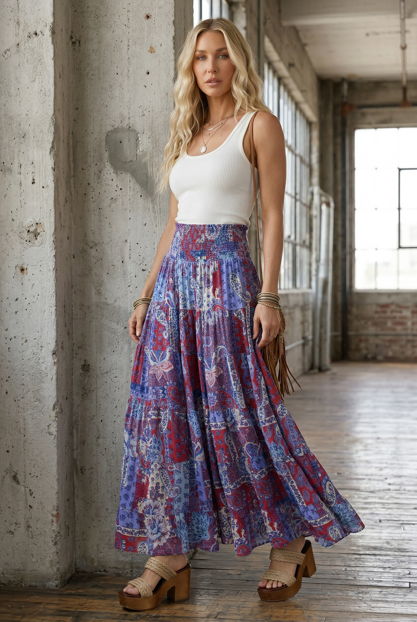 Angie Americana Maxi Skirt