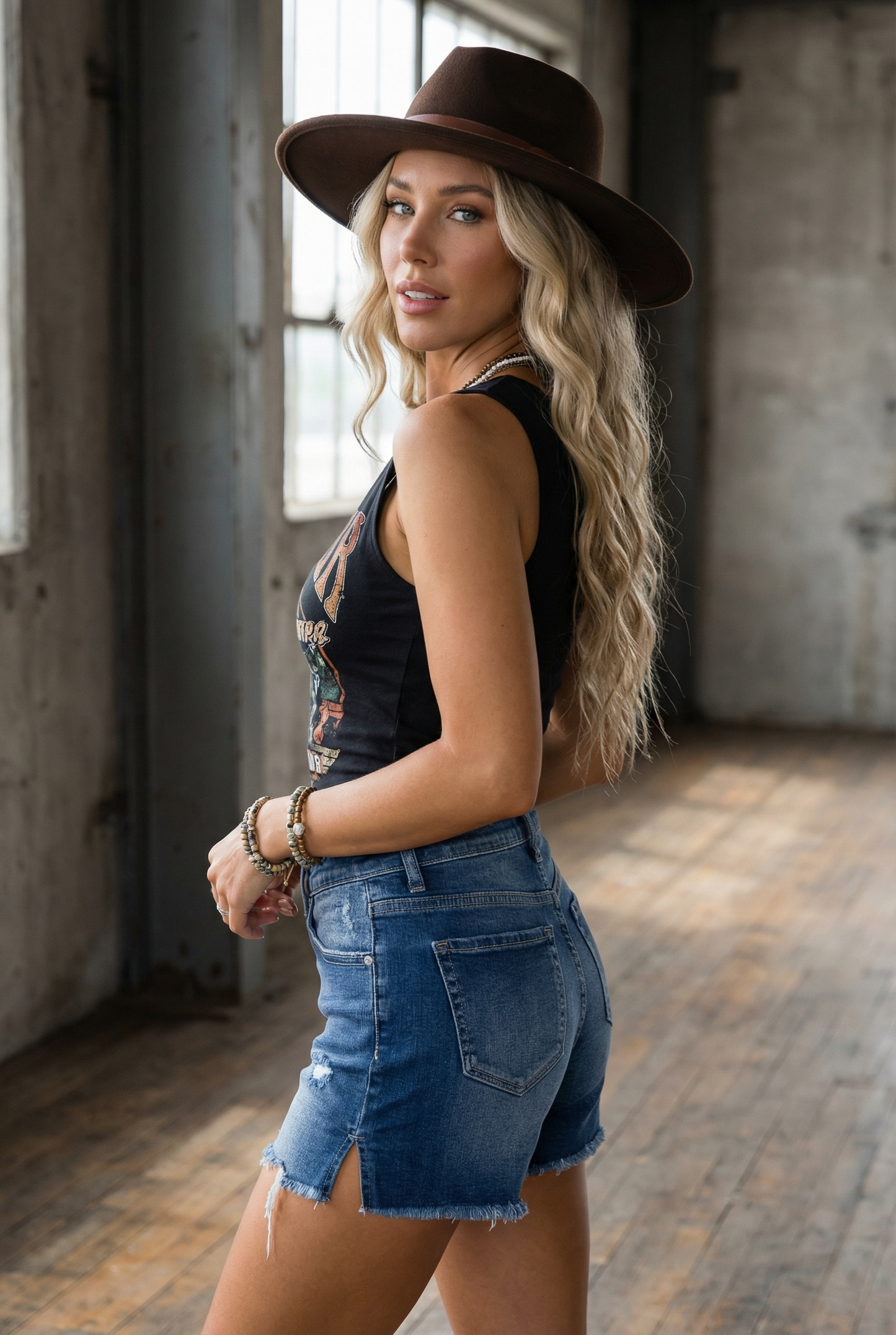 Cutoff Denim Shorts