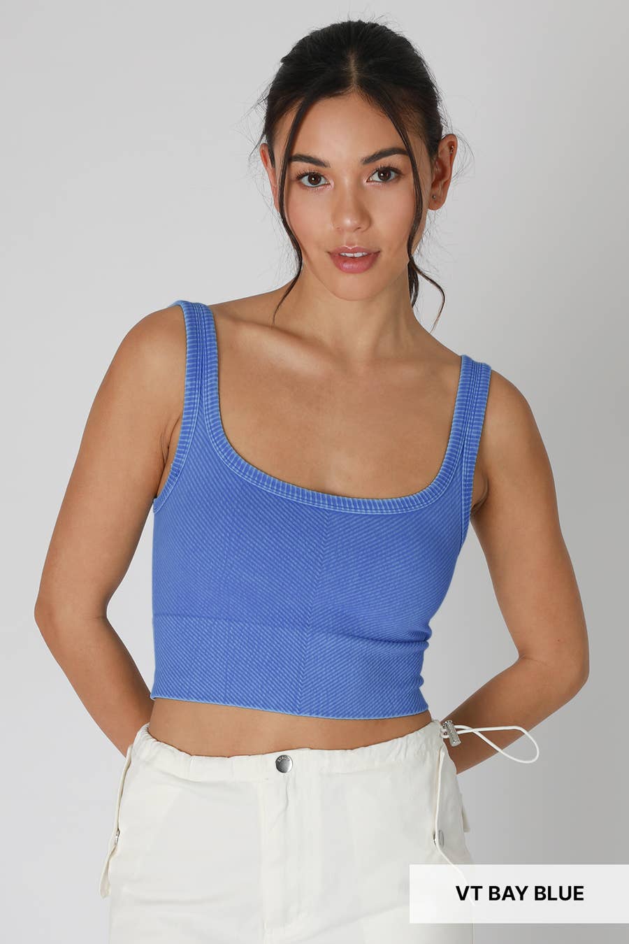 NS7923 - Vintage Chevron Crop Top