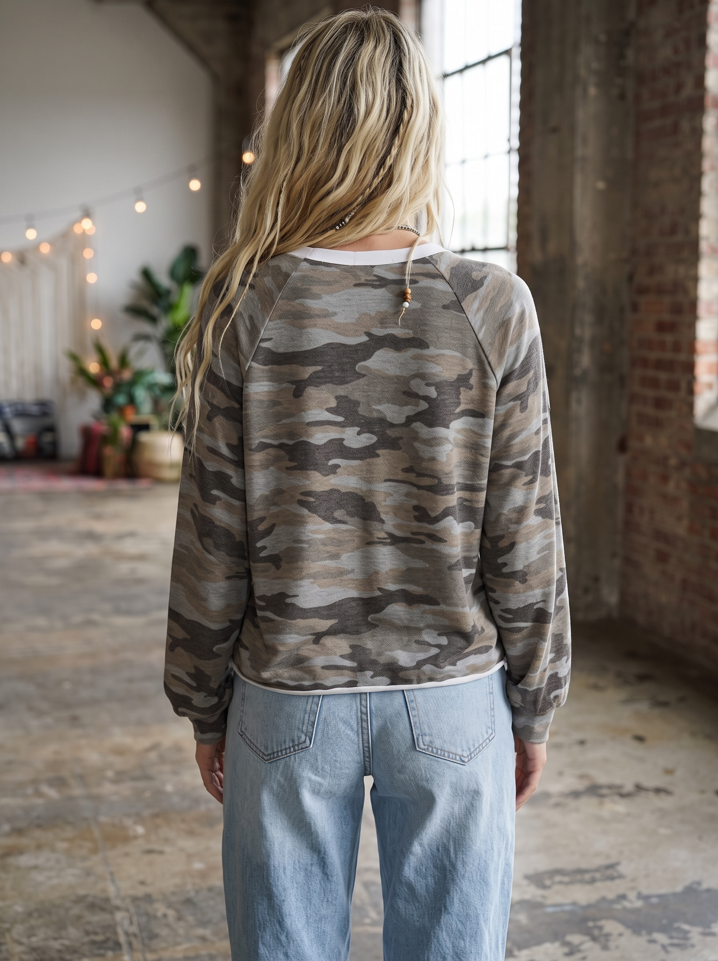 Free Bird Camo Pullover