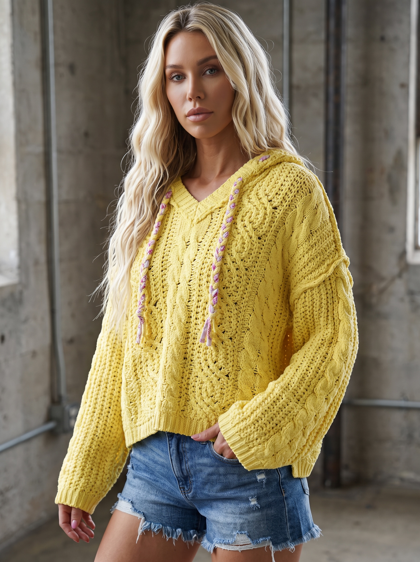 POL Oversize Chenille Hoodie