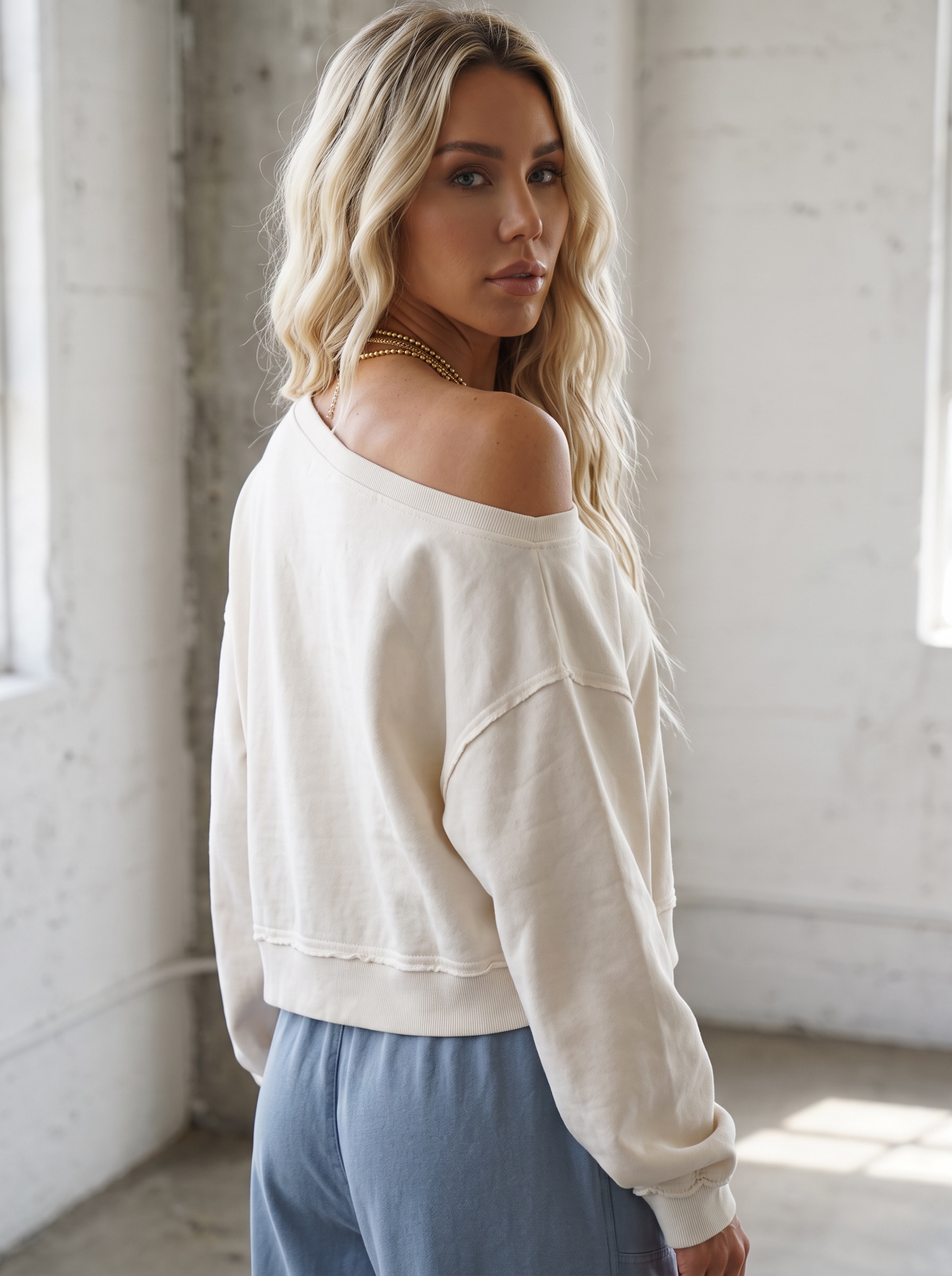 Off The Shoulder Sweatshirt