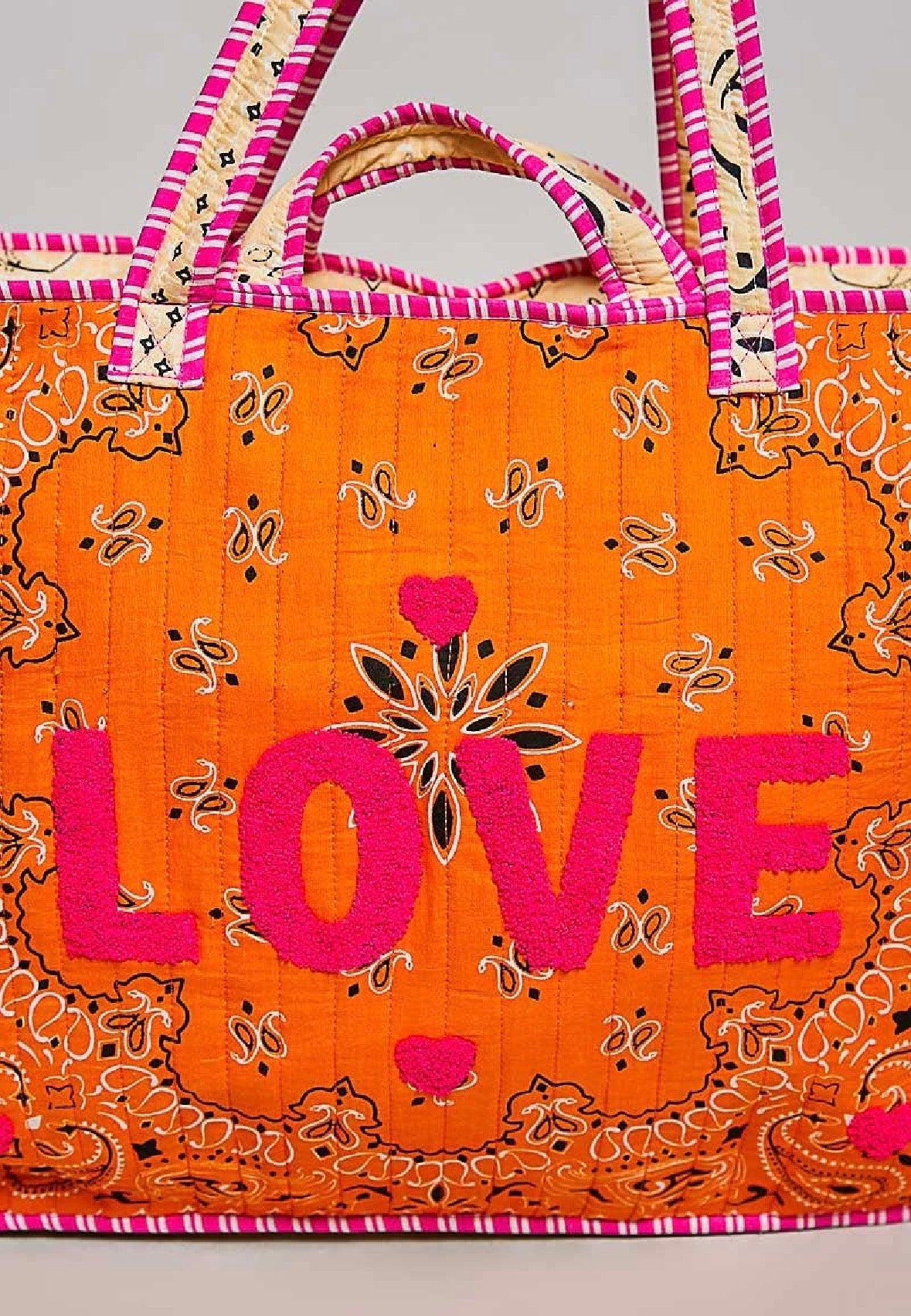 PREORDER - POL LOVE Bandana Quilted Tote