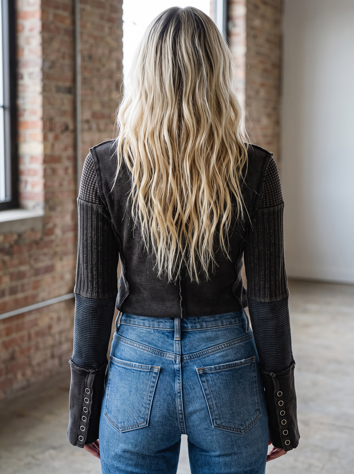 Oli & Hali Contrast Textured Henley