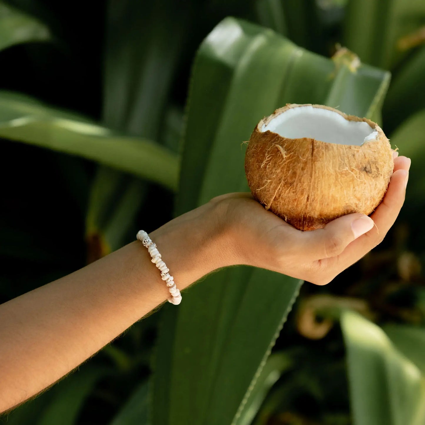 Enu Island Beaded Bracelet, Adjustable Surf Bracelet