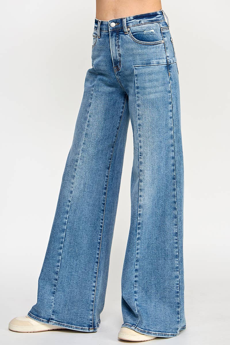TUMMY CONTROL MID RISE WIDE LEG