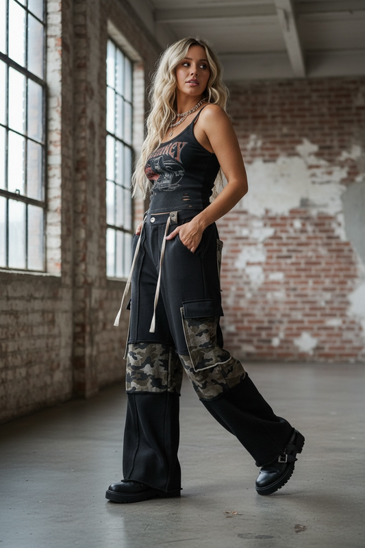 POL Camo Cargo Pants