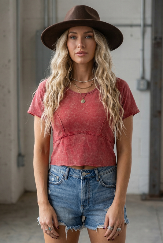 Very J Cropped Tee