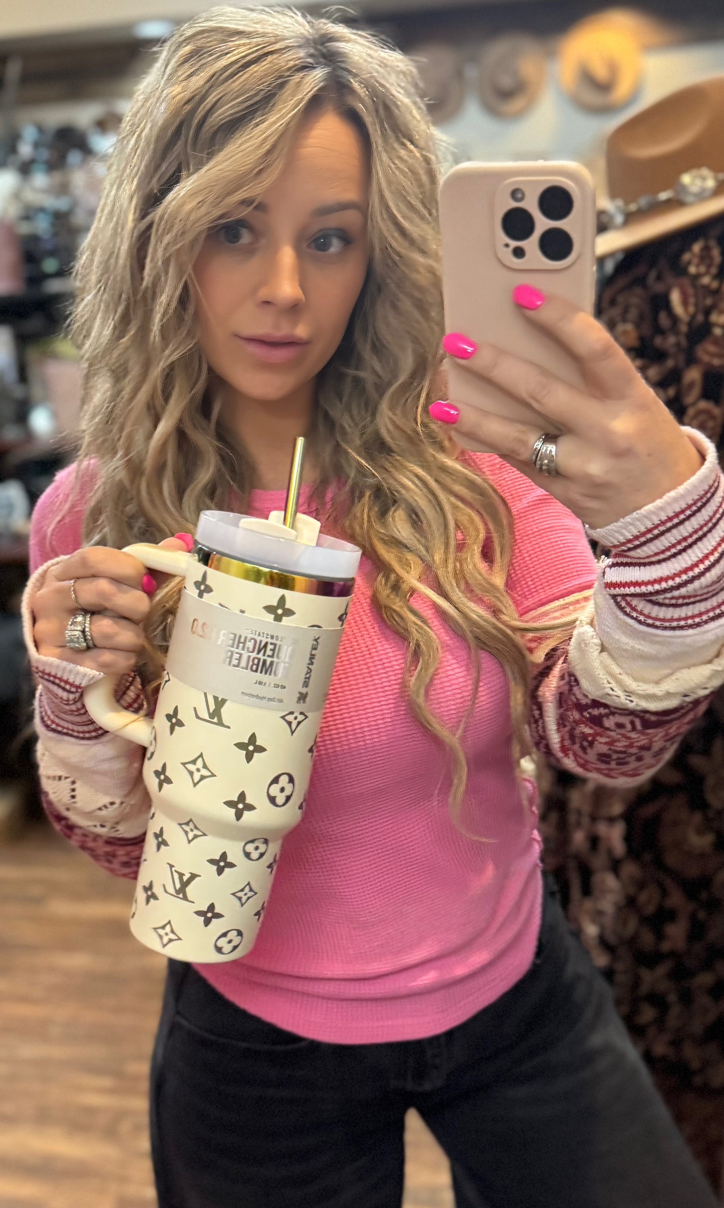 LV Dupe Stanley Tumbler