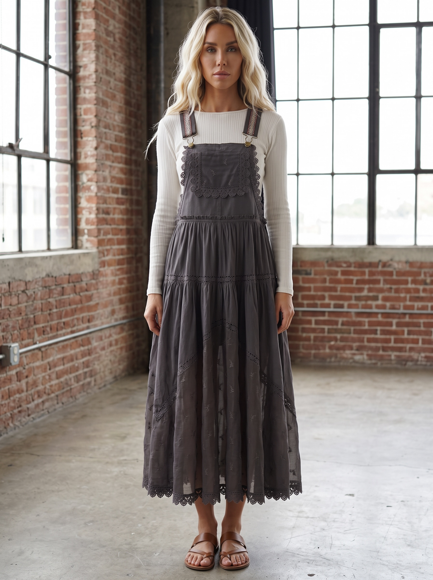 PREORDER - Bluivy Lace Overall Dress