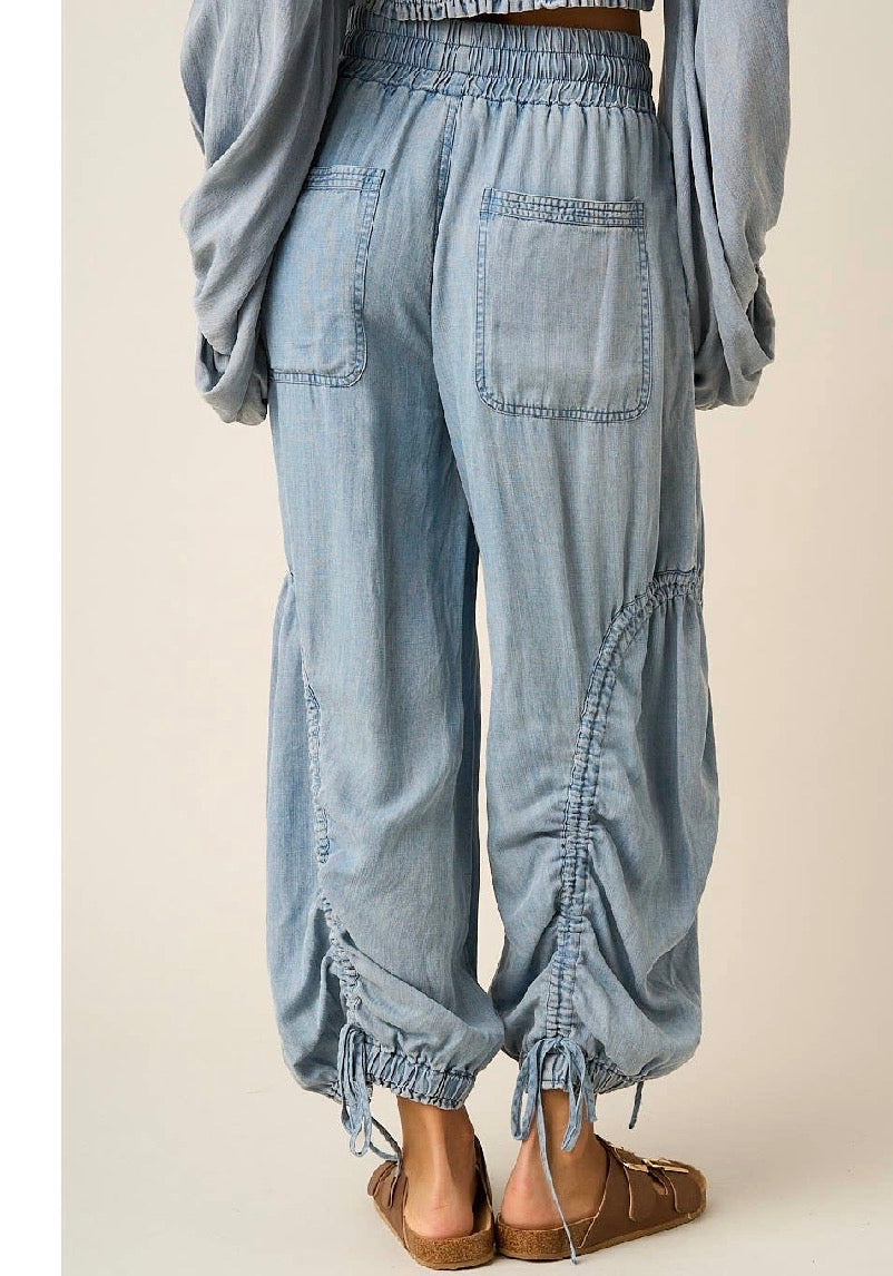 PREORDER - Mittoshop Chambray Cinched Pants
